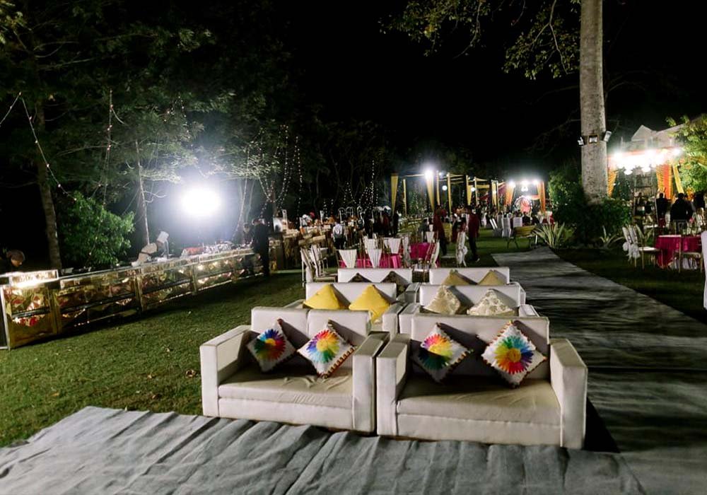 Luxury wedding venue at Jim Corbett resort